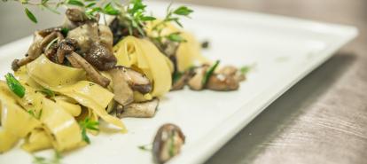 Tagliatelle with mushrooms