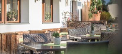 Outdoor area with tables