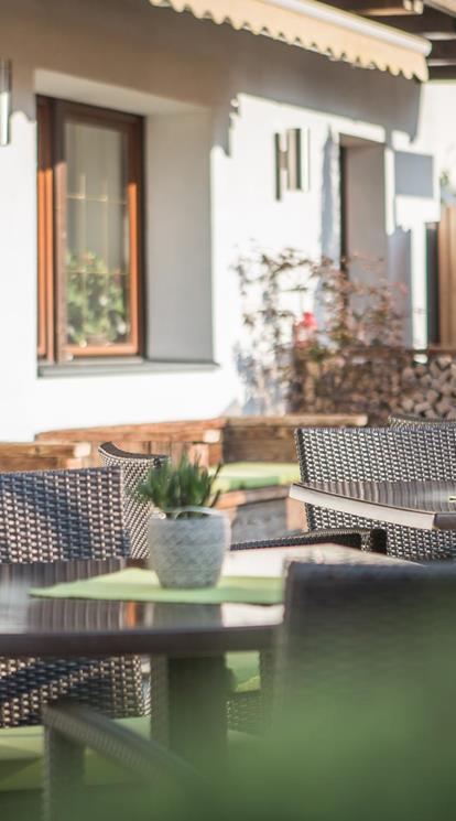 Outdoor area with tables